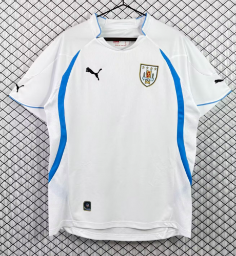 2010 Retro Version Uruguay Away White Thailand Soccer Jersey AAA-503