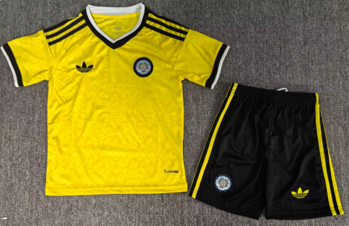 Kids 2026/27 Leeds United Away Yellow Kids/Youth Soccer Uniform-BL