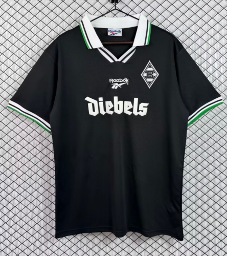 96/97 Retro Version Borussia Mönchengladbach Away Black Thailand Soccer Jersey AAA-503