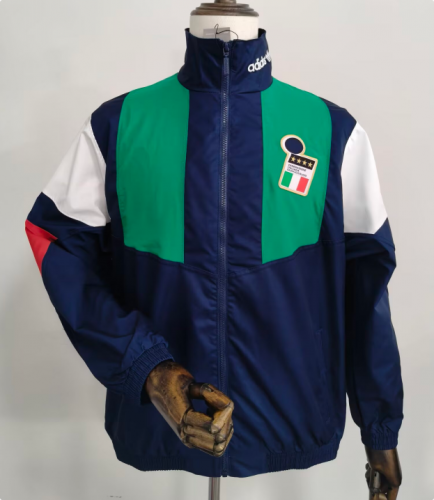 2026/27 Italy Blue & Green Windbreaker Hoodies Top-