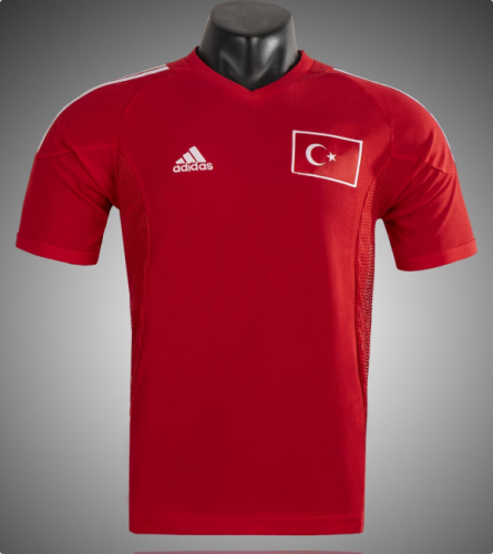 02 Retro Version Turkey Home Red Thailand Soccer Jersey-1041
