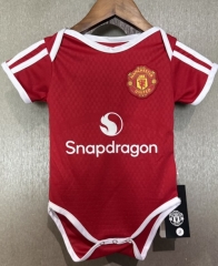 (Size 9-12) 2026/27 Manited United Home Red Baby Soccer Uniform-308
