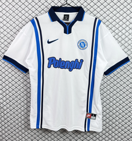 97/98 Retro Version Napoli Away White Thailand Soccer Jersey AAA-503