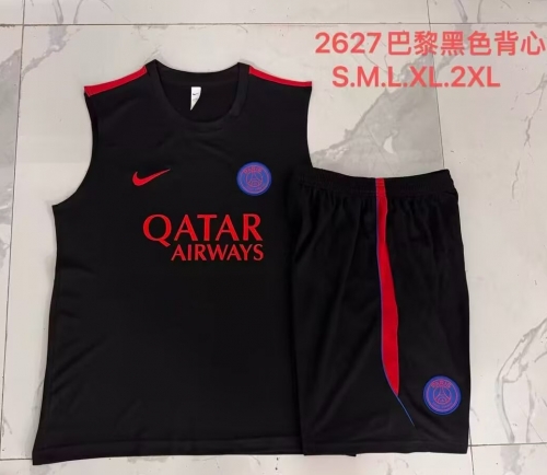 2026/27 Paris SG Black Soccer Vest Set-815