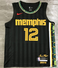 21 Season City Version Memphis Grizzlies NBA Black #12 Jersey-311