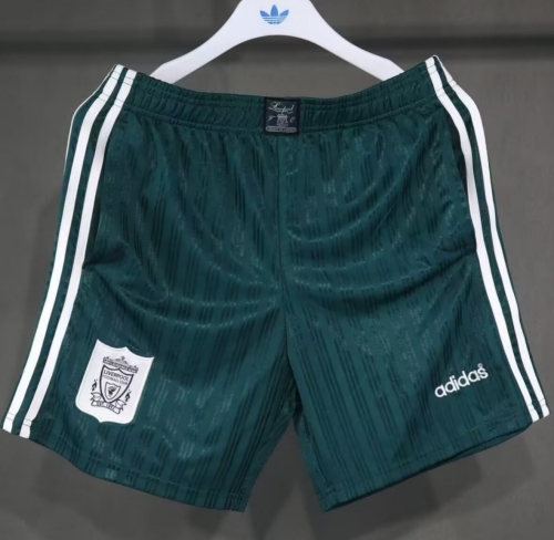 Player Retro Version 95/96 Liverpool Green Thailand Soccer Shorts-703