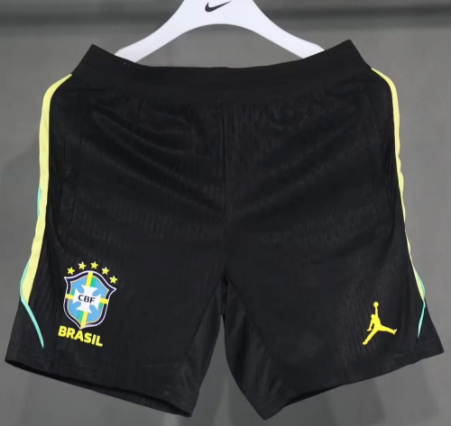 Player Version 2026/27 Brazil Black Thailand Soccer Shorts-703