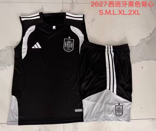 2026/27 Spain Black Soccer Vest Set-815