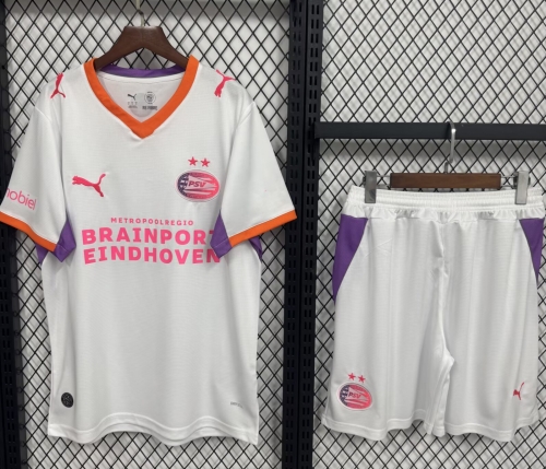 2026/27 PSV Eindhoven Away White Soccer Uniform-530/208