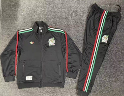 2026/27 Retro Version Mexico Black Soccer Jacket Uniform-522