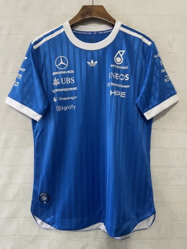 Player Version 2026 Mercedes Benz Blue Formula One Racing Shirts-805