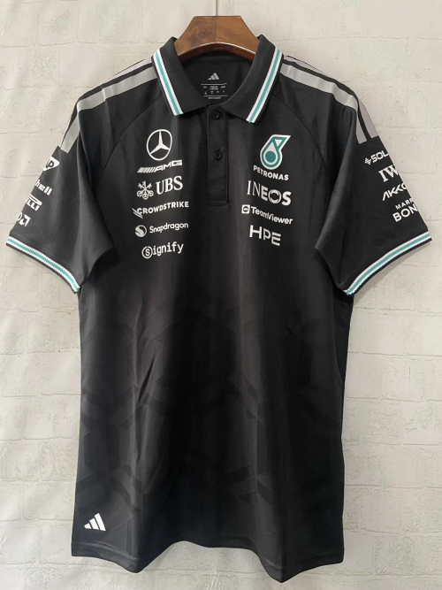 2026 Mercedes Benz Black Formula One Racing Shirts-805