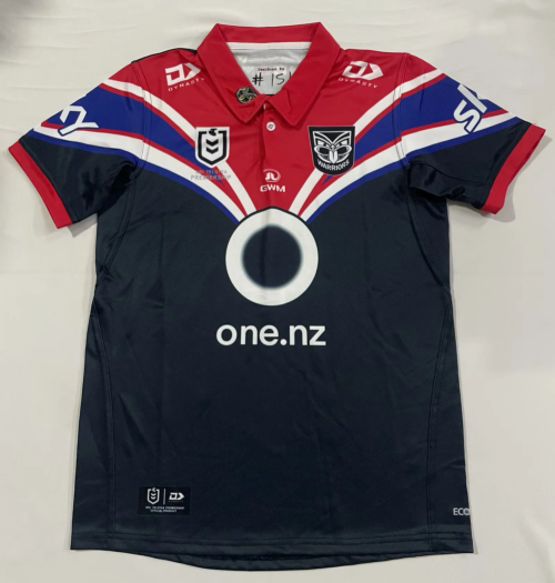 Kids 2026 Warriors Black & Red Rugby Shirts-805