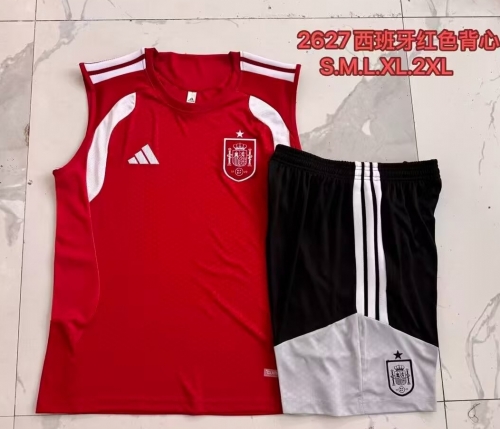 2026/27 Spain Red Soccer Vest Set-815