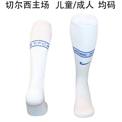 Kids/Adult 2026/27 Chelsea Home White Thailand Soccer Socks