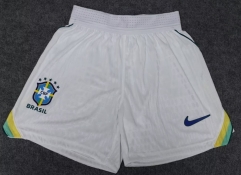 Player Version 2026/27 Brazil Home White Thailand Soccer Shorts-888