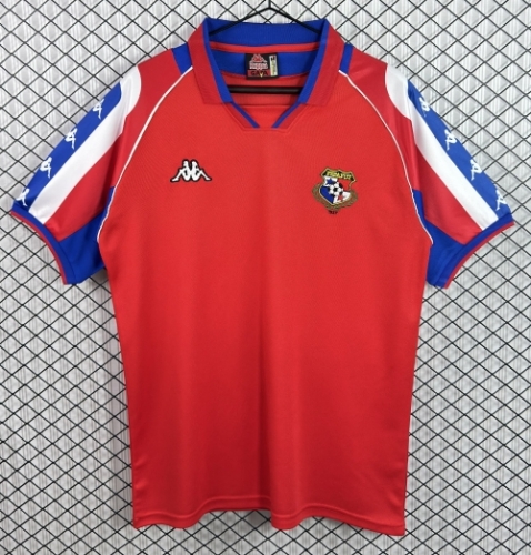 98-99 Retro Version Panama Home Red Thailand Soccer Jersey AAA-601/503
