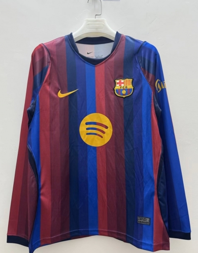 2026/27 Barcelona Home Red & Blue LS Thailand Soccer Jeesey AAA-410