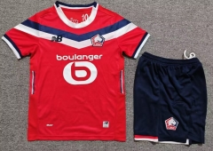 Kids 2026/27 Lille OSC Home Red Youth/Kids Soccer Uniform-1040