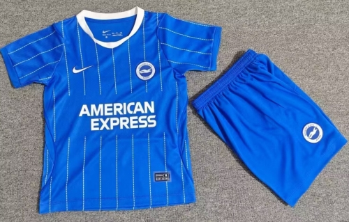 Kids 2026/27 Brighton & Hove Albion Home Blue Kids/Youth Soccer Uniform-1040