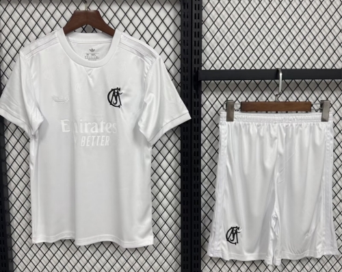 Kids 2026/27 Special Version Real Madrid White Kids/youth Soccer Uniform-530