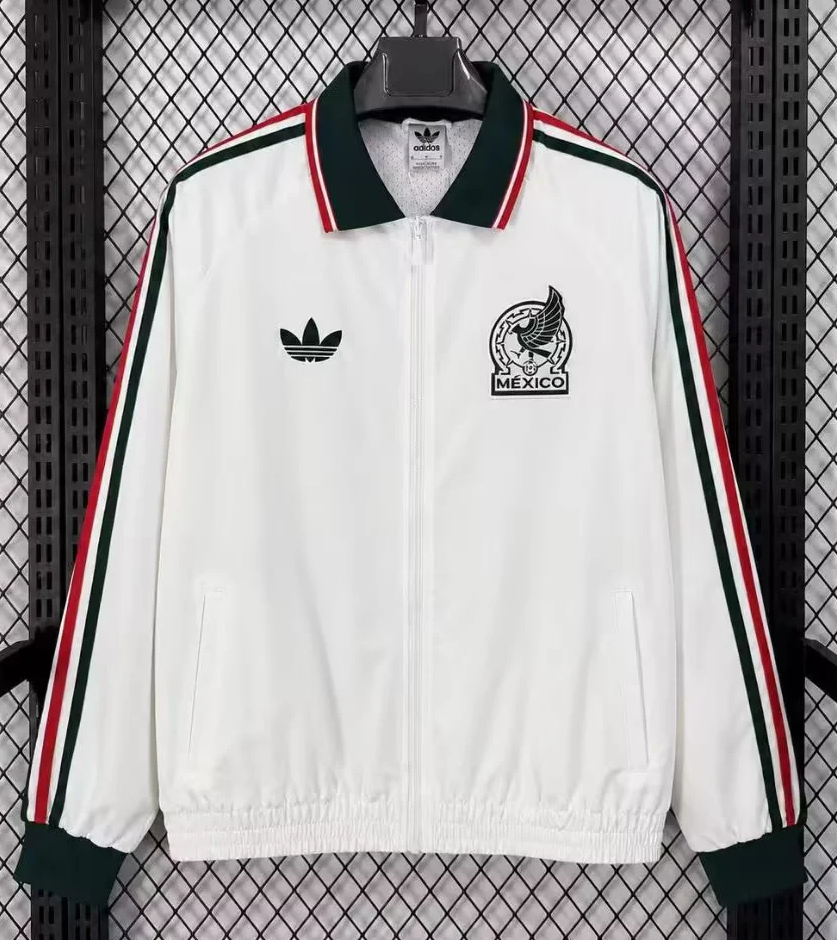 2026/27 Mexico White Windbreaker Hoodies Top-47