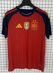 2 Star With Patch 2026/27 Spain Home Red Thailand Soccer Jersey AAA-510