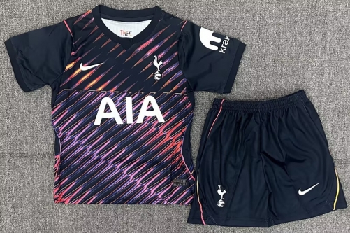 Kids 2026/27 Tottenham Hotspur Away Red & Black Kids/Youth Soccer Uniform-A