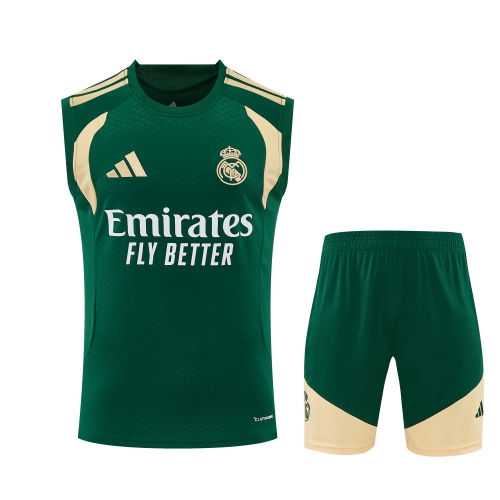 2026/27 Real Madrid Green Thailand Soccer Training Vest Set-418