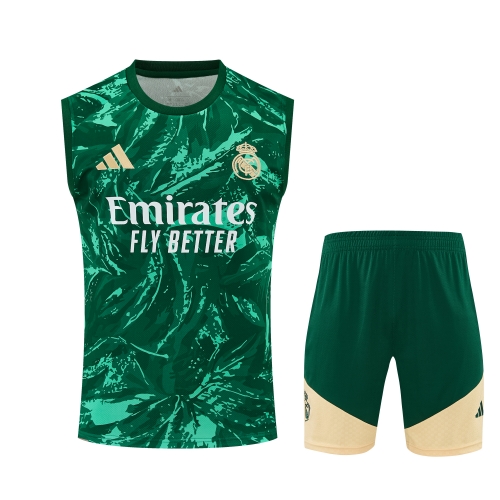 2026/27 Real Madrid Green Thailand Soccer Training Vest Set-418