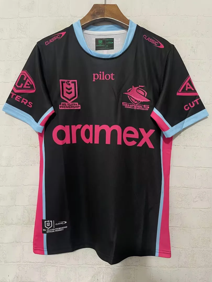 2026 Sharks Black Thailand Rugby Shirts-805