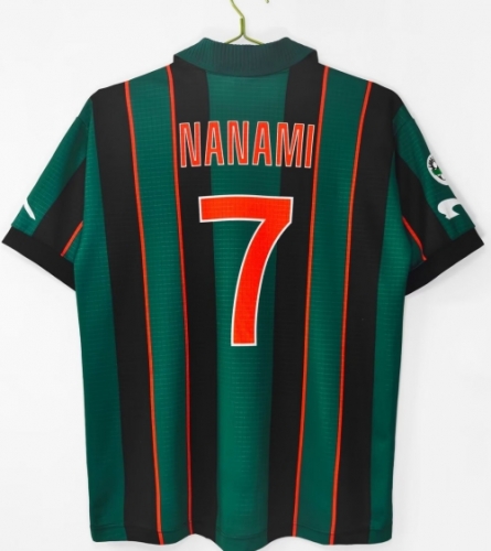 With Number And Name 99/00 Retro Version Venezia Home Black & Green Thailand Soccer Jersey AAA-710