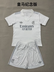 Kids 2026/27 Commemorative Version Real Madrid White Kids/youth Soccer Uniform-208