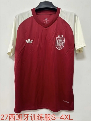 2026/27 Spain Red Thailand Training Soccer Jersey AAA-709