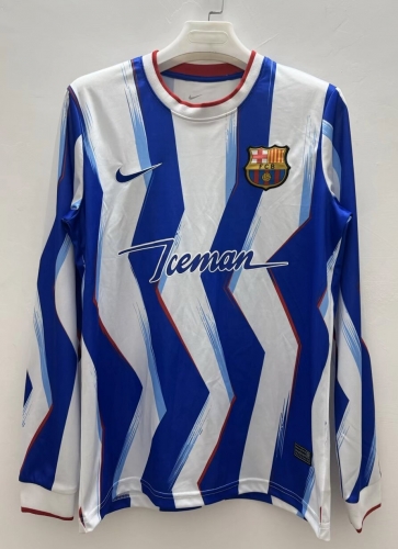 2026/27 Special Version Barcelona White & Blue LS Thailand Soccer Jeesey AAA-410