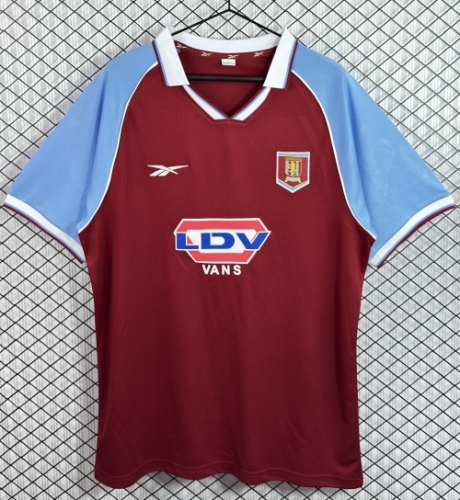 98/99 Retro Version Aston Villa Home Red Thailand Soccer Jersey AAA-503