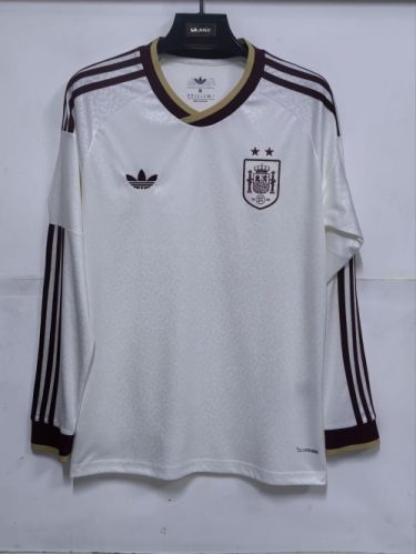 2 Star 2026/27 Spain Away White LS Thailand Soccer Jersey AAA-1116