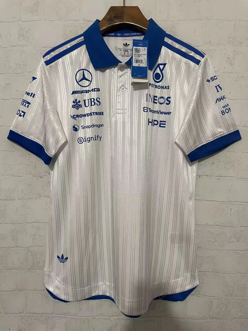 Player Version 2026 Mercedes Benz White Formula One Racing Shirts-805