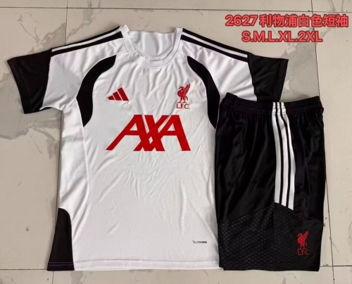 2026/27 Liverpool White Shorts-Sleeve Thailand Soccer Uniform-815