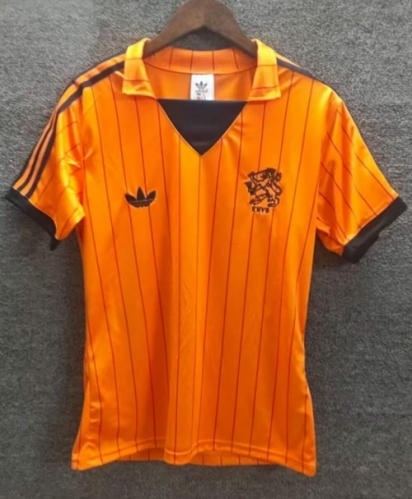 80/82 Retro Version Netherlands Home Orange Thailand Soccer Jersey AAA-709