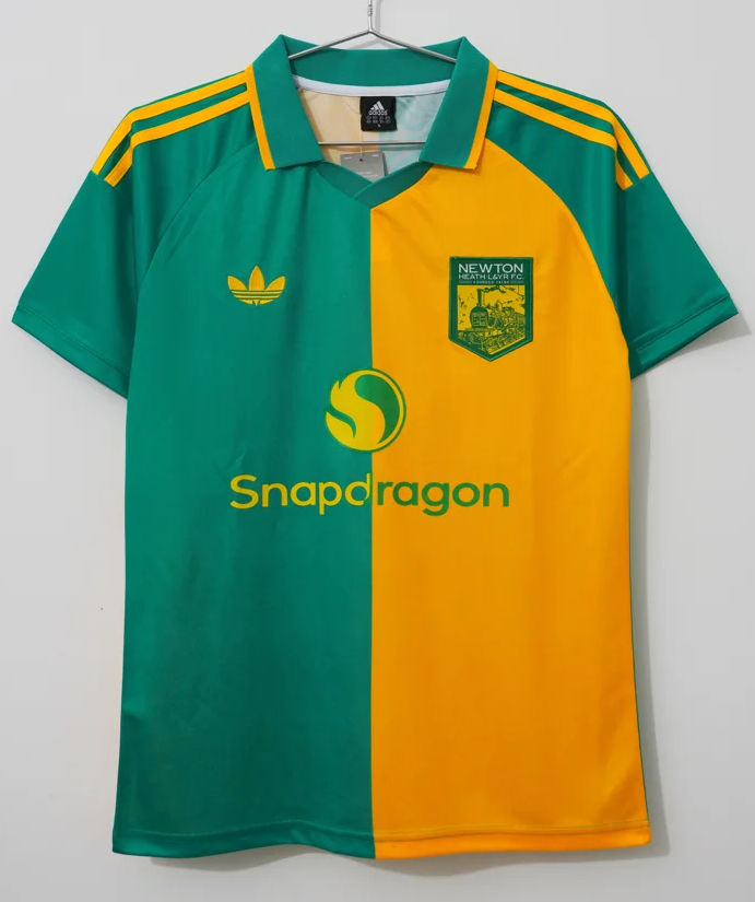 125th Commemorative Version 2026/27 Manchester United Yellow & Green Thailand Soccer Jersey AAA-66