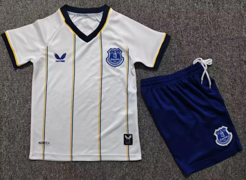 Kids 2026/27 Everton Away White Kids/Youth Soccer Uniform-40/BL