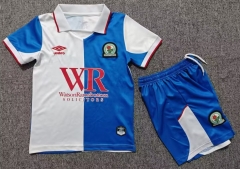 Kids 2026/27 Blackburn Rovers Home White & Blue Kids/Youth Soccer Uniform-1040