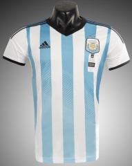 2014 Retro Version Argentina Home Blue & White Thailand Soccer Jersey AAA-1041