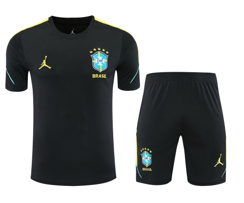 2026/27 Brazil Black Thailand Soccer Training Jerseys Uniform-418