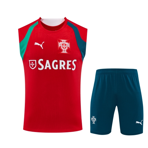 2026/27 Portugal Red Thailand Soccer Training Vest Set-418