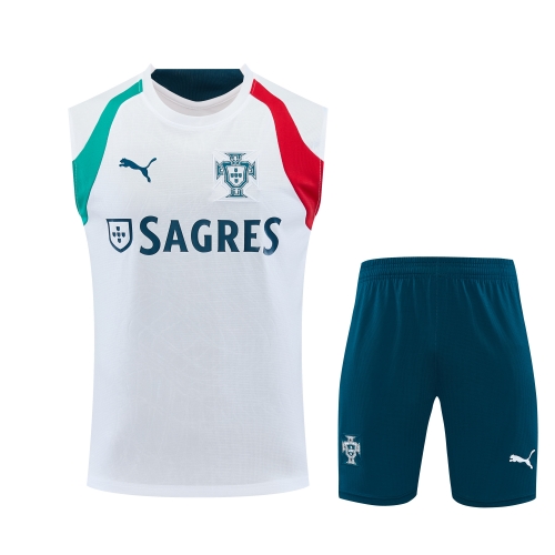 2026/27 Portugal White Thailand Soccer Training Vest Set-418