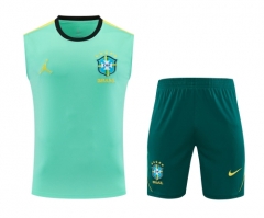2026/27 Brazil Green Thailand Soccer Training Vest Set-418