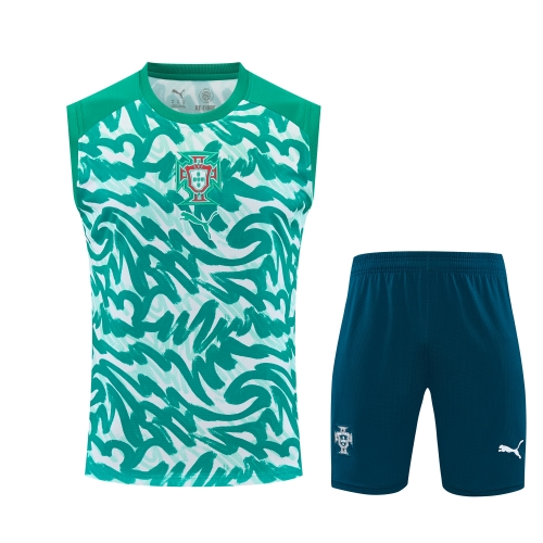 2026/27 Portugal Green Thailand Soccer Training Vest Set-418