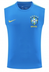 2026/27 Brazil Blue Thailand Soccer Training Vest -418